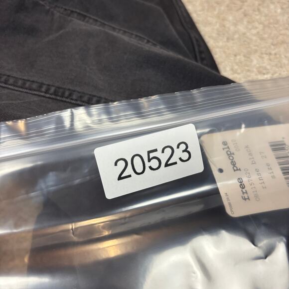 NWT We The Free Free People Rinse Black Strech Flare Jeans Women's 27 - Picture 11 of 11